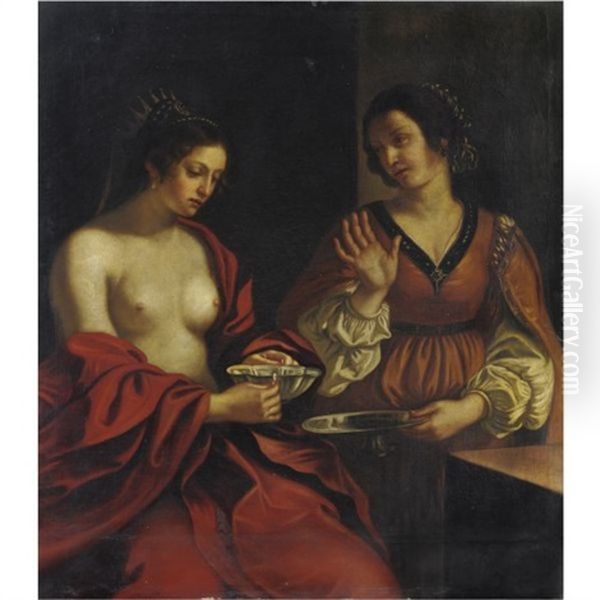 La Regina Sofonisba Oil Painting by  Guercino