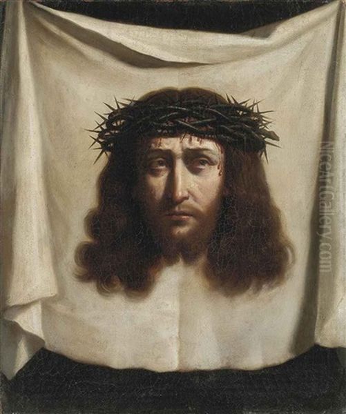 The Veil Of Saint Veronica Oil Painting by  Guercino