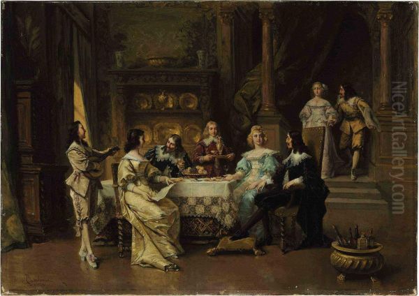 The Recital Oil Painting by Ladislaus Bakalowicz