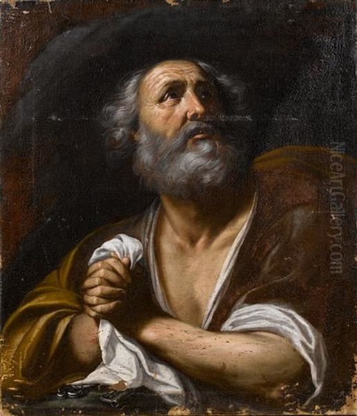 Saint Peter Oil Painting by  Guercino