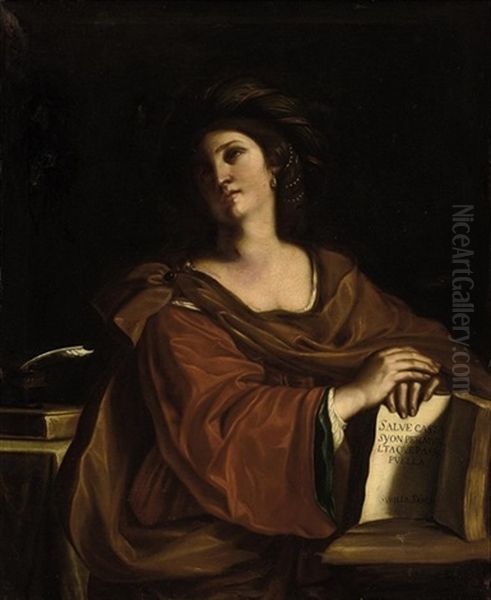 The Samian Sybil Oil Painting by  Guercino