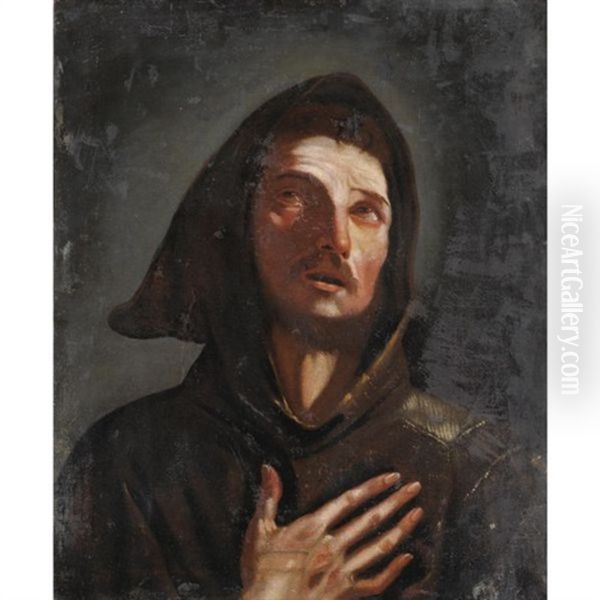 San Francesco Oil Painting by  Guercino