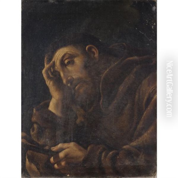 San Francesco Oil Painting by  Guercino