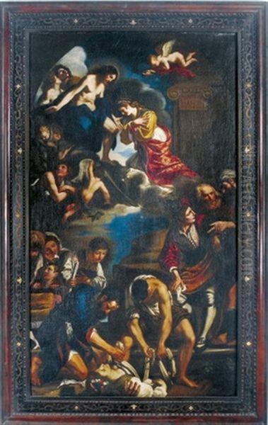 The Assumption Of Saint Petronilla Oil Painting by  Guercino