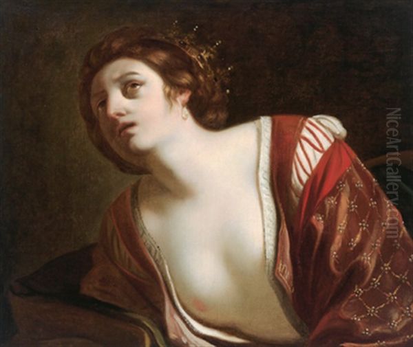 Dido, Regina Di Cartago Oil Painting by  Guercino