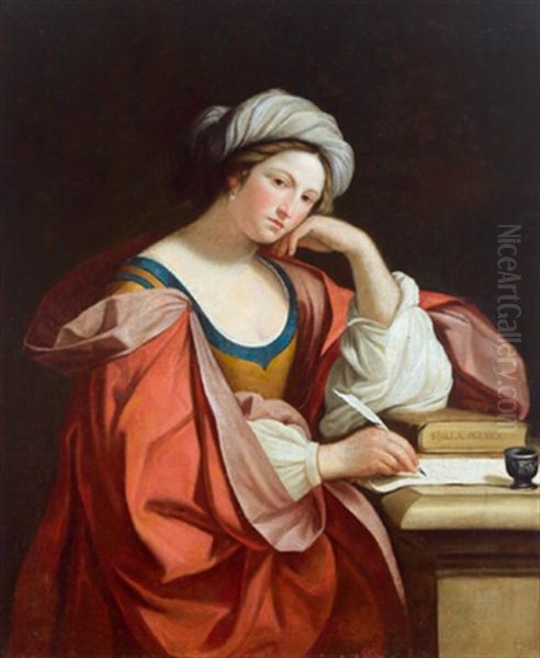 Die Persische Sybille Oil Painting by  Guercino