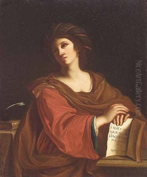 The Samian Sibyl Oil Painting by  Guercino