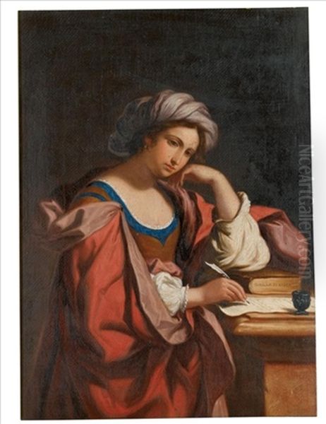 The Persian Sibyl Oil Painting by  Guercino