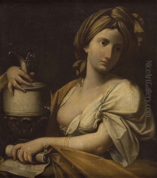 Artemisia, Schwester Und Gattin Des Konigs Mausolos Oil Painting by  Guercino