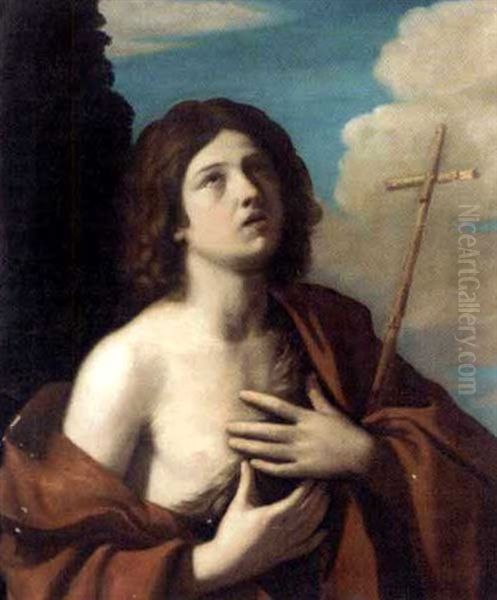 Saint John The Baptist Oil Painting by  Guercino