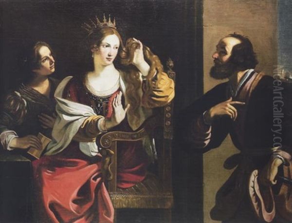 Semiramis Oil Painting by  Guercino