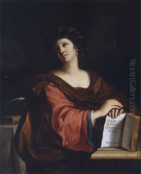 The Samian Sybil Oil Painting by  Guercino