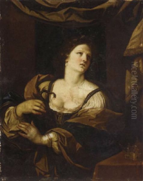 Cleopatra Oil Painting by  Guercino