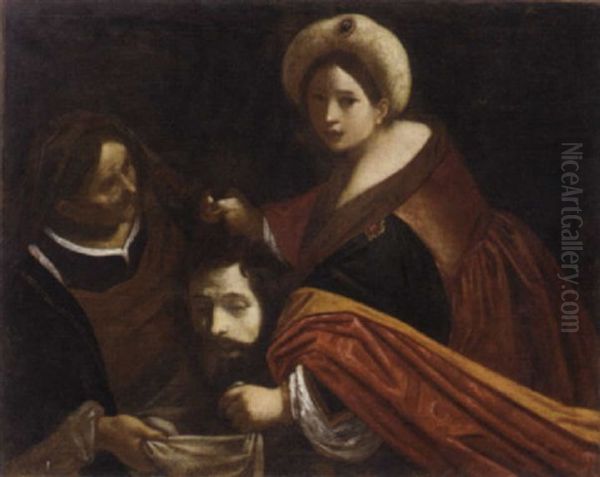 Judith With The Head Of The Holofernes Oil Painting by  Guercino