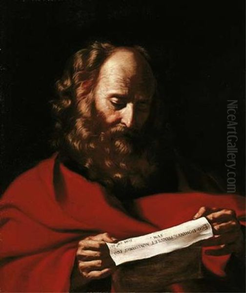 The Prophet Isaiah Oil Painting by  Guercino