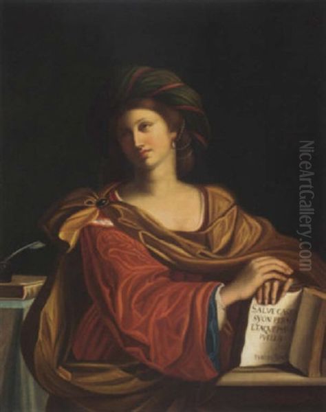 The Samian Sibyl Oil Painting by  Guercino