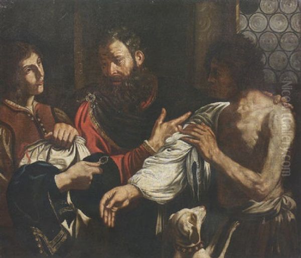 Ritorno Del Figliol Prodigio Oil Painting by  Guercino