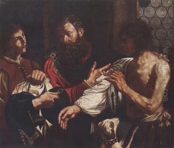 Ritorno Del Figliol Prodigo Oil Painting by  Guercino