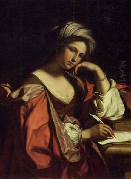 Persian Sybil Oil Painting by  Guercino