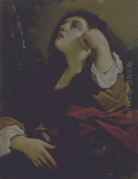 Maddalena Oil Painting by  Guercino