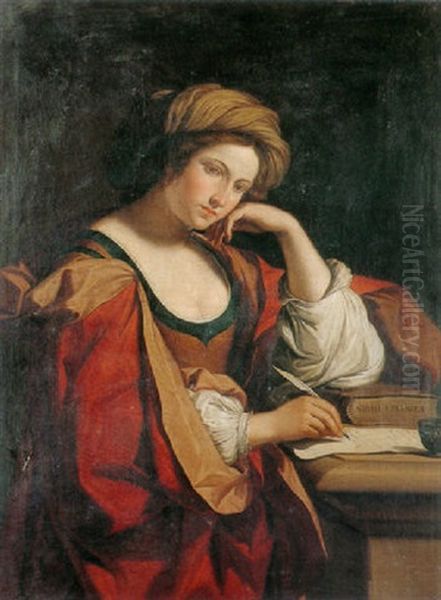 The Persian Sybil Oil Painting by  Guercino