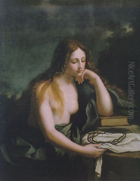 Penitent Magdalene Oil Painting by  Guercino