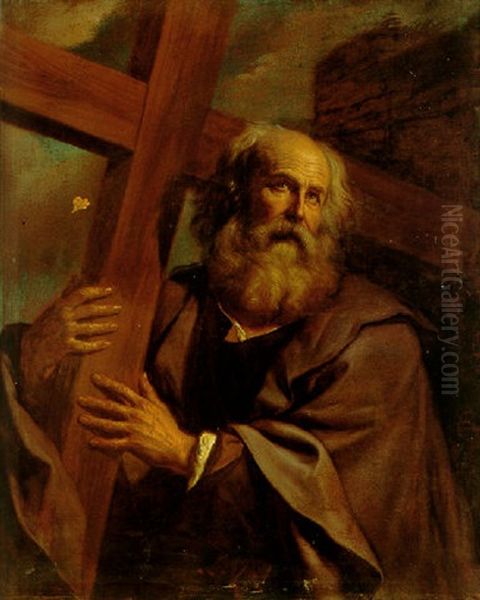 Saint Andrew Bearing His Cross Oil Painting by  Guercino