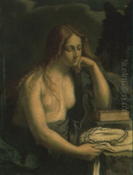 The Penitent Magdalen Oil Painting by  Guercino