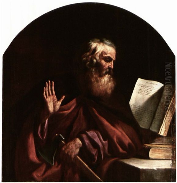 Saint Matthias Oil Painting by  Guercino