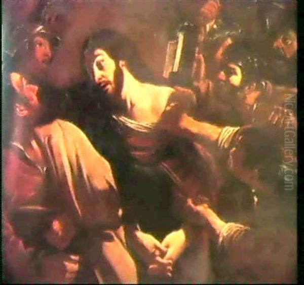 The Arrest Of Christ Oil Painting by  Guercino