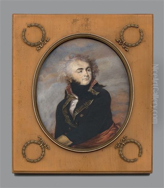 Portrait Du General Kleber En Grand Uniforme, En Buste De Trois-quarts Vers La Droite, Presque De Face Oil Painting by Jean Urbain Guerin