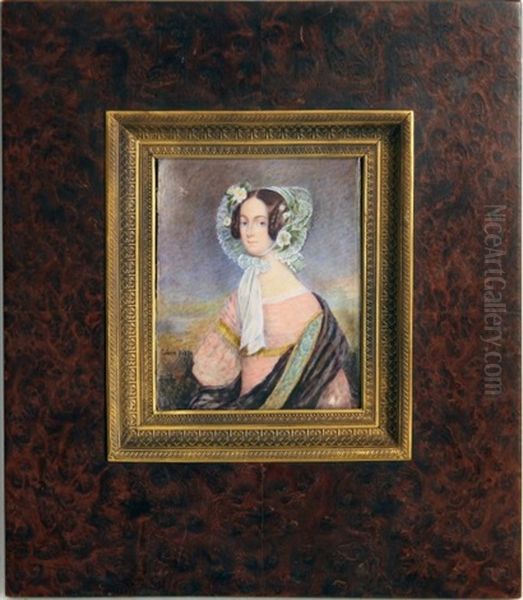 Portrait De Jeune Femme Oil Painting by Jean Urbain Guerin