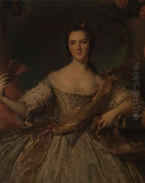 Retrato De Luisa Enriqueta De Borbon Oil Painting by Paulin Jean Baptiste Guerin