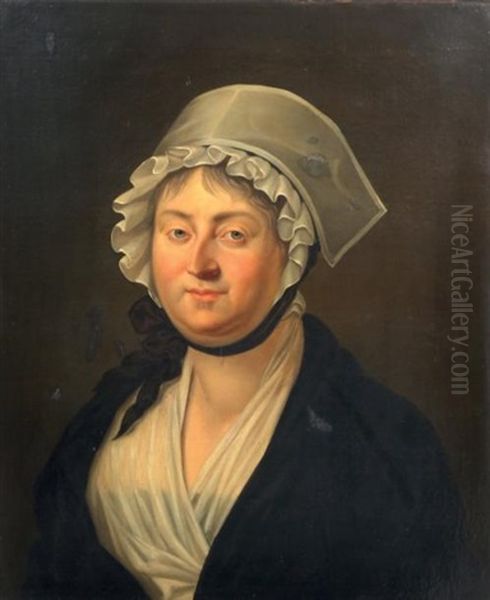 Portrait De Marie Louise Victoire De Donnissan, Marquise De Lescure Puis De La Roche Jaquelein (1772 - 1857) Oil Painting by Pierre Narcisse Guerin