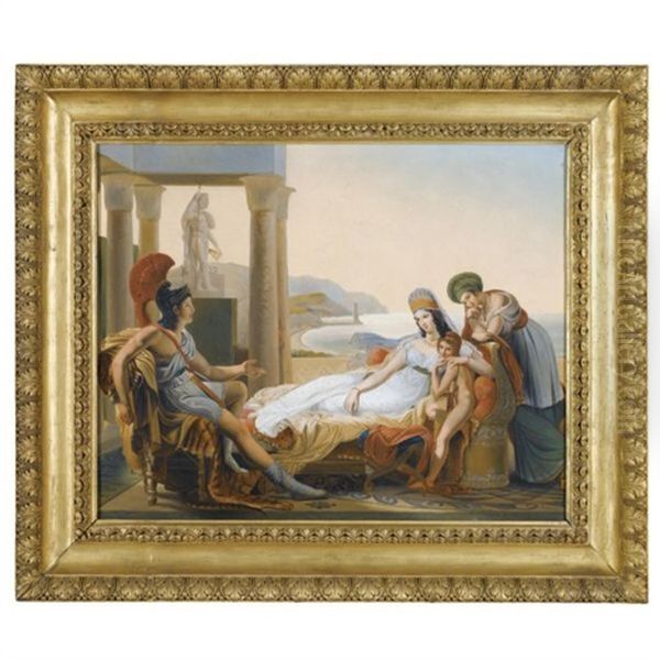 Aeneas Recounting The Trojan War To Dido Oil Painting by Pierre Narcisse Guerin