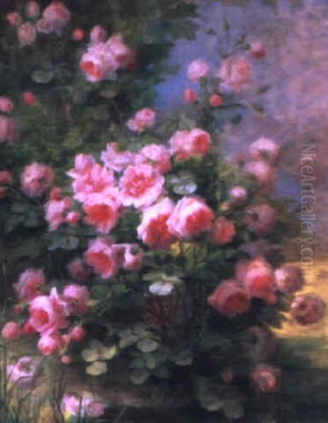 Flowering Bush Oil Painting by Therese Guerin