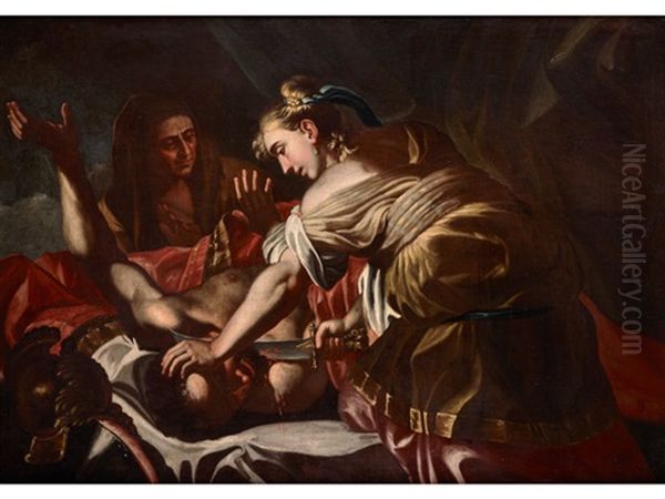 Judith Und Holofernes Oil Painting by Giovanni Francesco Guerrieri