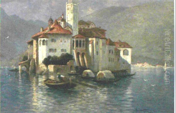 Lac D'orta Oil Painting by Armand Guery