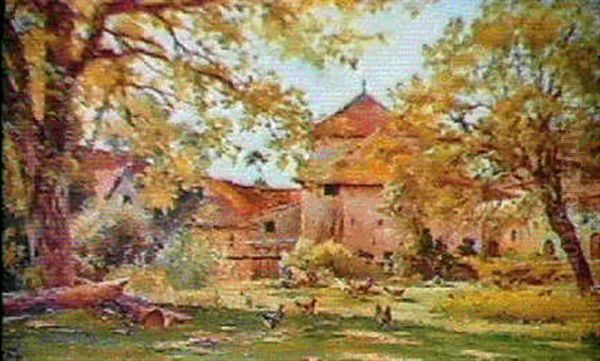 La Ferme Fortifiee Oil Painting by Armand Guery