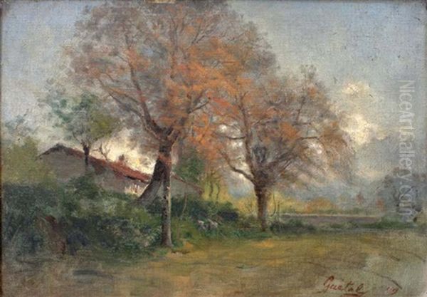 Paysage Oil Painting by Laurent (Abbe) Guetal