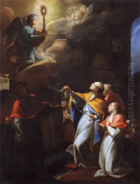 Visione Di San Tommaso D'aquino Oil Painting by Gregorio Guglielmi