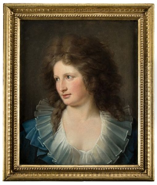 Portrait Der Christina Wilhelmina Luisa Guibal Oil Painting by Nicolas Guibal