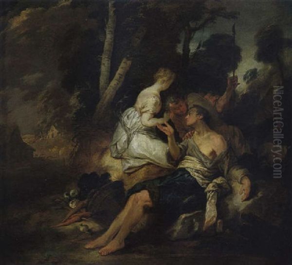 Acis Und Galathea Oil Painting by Nicolas Guibal