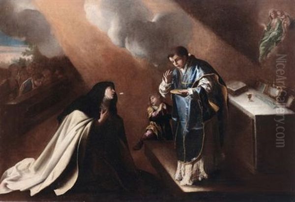 Miracolo Dell'ostia Oil Painting by Bartolomeo Guidobono