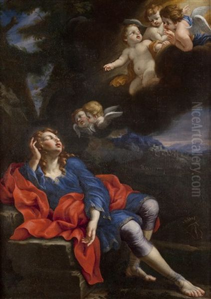 Il Sogno Di Endimione Oil Painting by Bartolomeo Guidobono