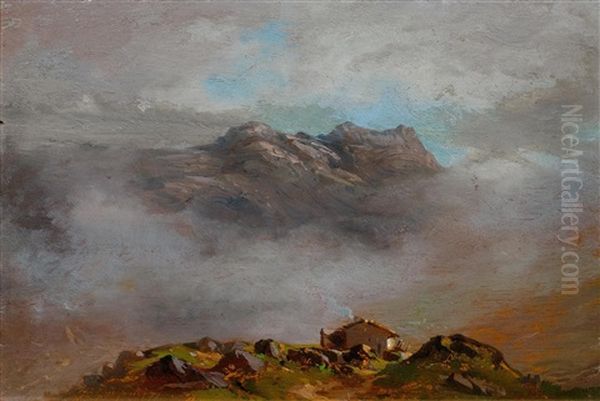 Anzeindaz, Les Diablerets Oil Painting by Jean Samson Guignard