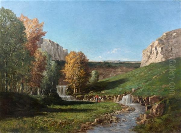 Paysage Du Midi De La France Oil Painting by Paul Camille Guigou