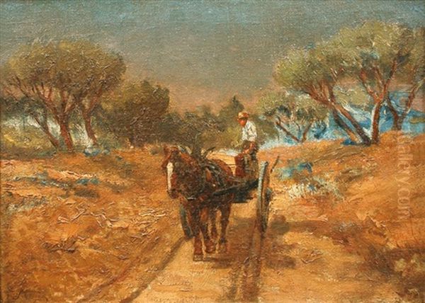 Charrette En Provence Oil Painting by Paul Camille Guigou