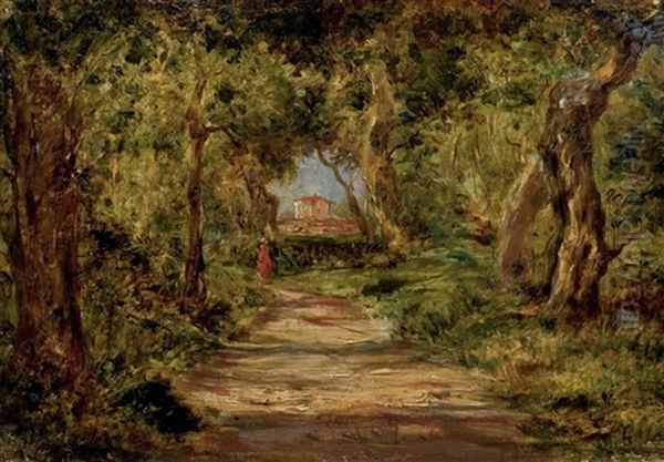 Paysage En Provence Oil Painting by Paul Camille Guigou