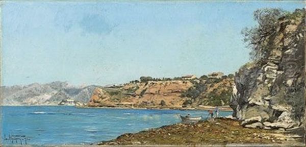 La Calanque De Mourepiane A Seons-saint-andre Oil Painting by Paul Camille Guigou